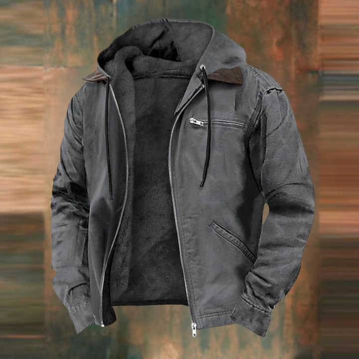 NATE | Zipper Hooded Jacket